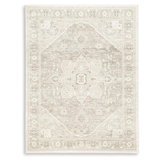 Signature Design by Ashley - Gatwell Large Rug in Ivory/Gray/Tan - R406511 veiw 1