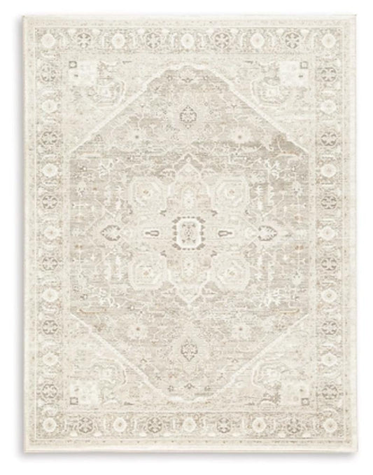 Signature Design by Ashley - Gatwell Medium Rug in Ivory/Gray/Tan - R406512 veiw 1