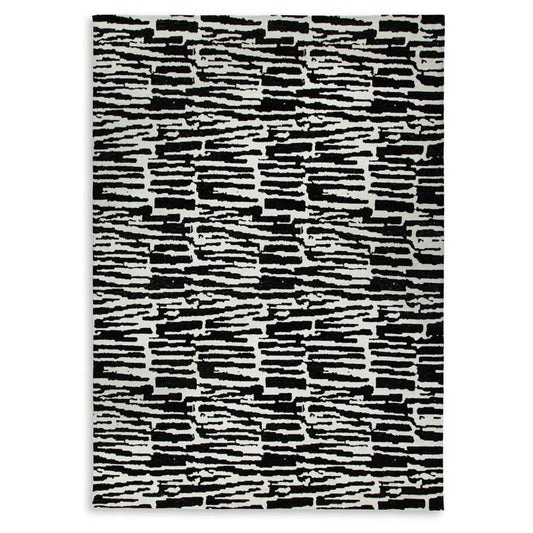 Signature Design by Ashley - Bramshaw Extra Large Rug in Black/Ivory - R406760 veiw 1