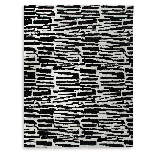 Signature Design by Ashley - Bramshaw Large Rug in Black/Ivory - R406761 veiw 1