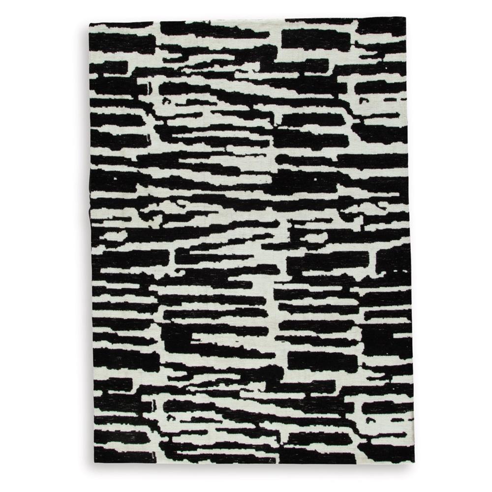 Signature Design by Ashley - Bramshaw Medium Rug in Black/Ivory - R406762 veiw 1
