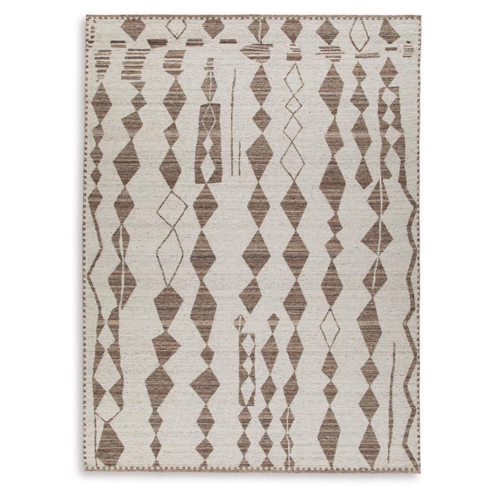 Signature Design by Ashley - Brettler Extra Large Rug in Beige/Brown - R406790 veiw 1