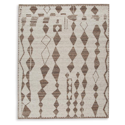 Signature Design by Ashley - Brettler Large Rug in Beige/Brown - R406791 veiw 1