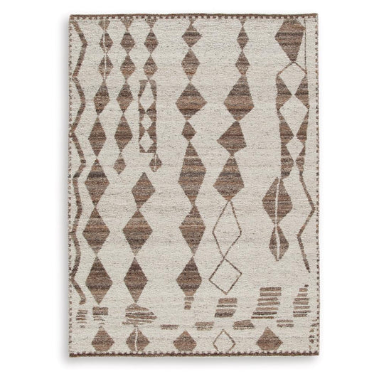 Signature Design by Ashley - Brettler Medium Rug in Beige/Brown - R406792 veiw 1
