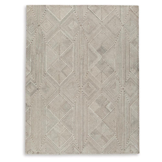 Signature Design by Ashley - Jadott Large Rug in Beige/Brown - R406801 veiw 1