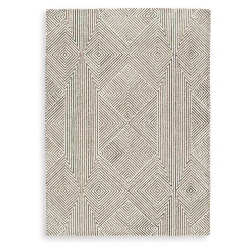 Signature Design by Ashley - Jadott Medium Rug in Beige/Brown - R406802 veiw 1