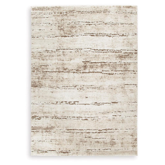 Signature Design by Ashley - Kasney Medium Rug in Cream/Brown - R406852 veiw 1