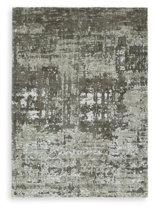 Signature Design by Ashley - Valmontic Large Rug in Gray - R406921 veiw 1