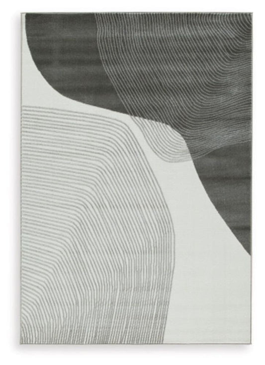 Signature Design by Ashley - Winderburg Large Rug in Gray/Ivory - R406951 veiw 1