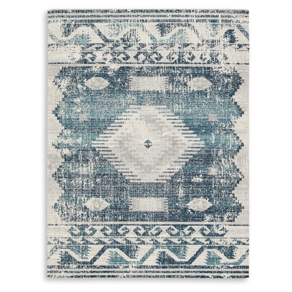 Signature Design by Ashley - Daddridge Large Rug in Blue/Gray/Ivory - R900101 veiw 1