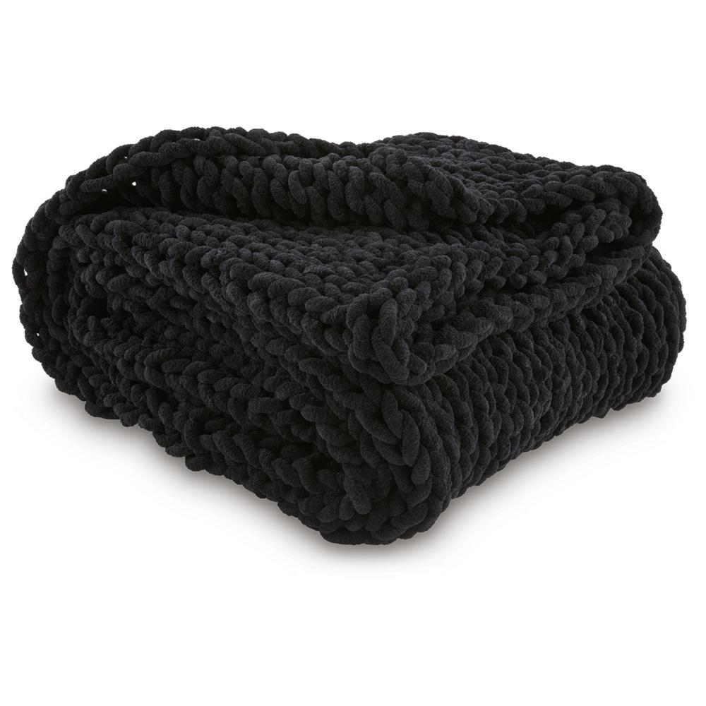 Signature Design by Ashley - Chaddon Throw (Set of 3) in Black - A1001061 veiw 1