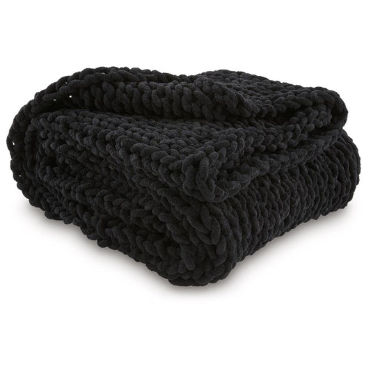 Signature Design by Ashley - Chaddon Throw (Set of 3) in Black - A1001061 veiw 1