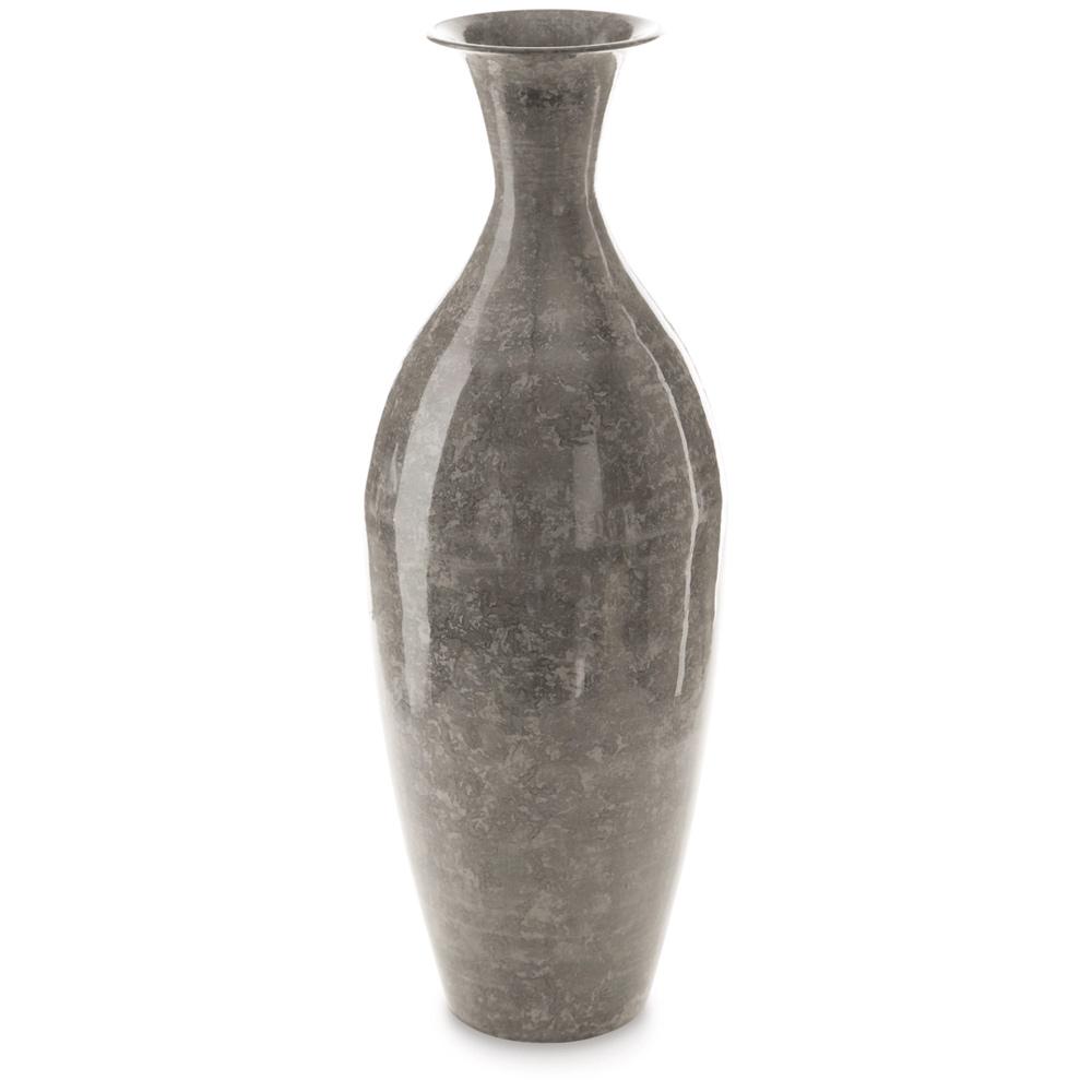 Signature Design by Ashley - Brockwich Vase in Antique Gray - A2000589 veiw 1