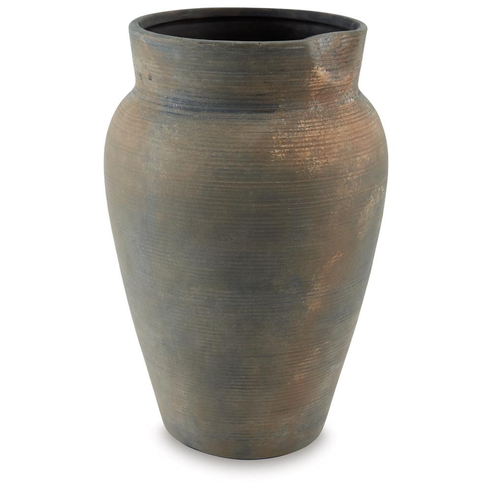 Signature Design by Ashley - Brickmen Vase in Antique Gray - A2000659 veiw 1