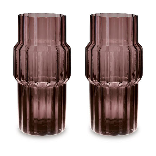 Signature Design by Ashley - Dorlow Vase (Set of 2) in Mauve - A2900025 veiw 1