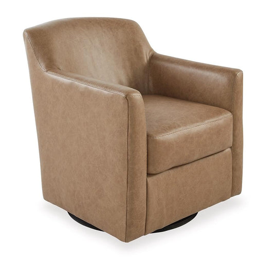 Signature Design by Ashley - Bradney Swivel Accent Chair in Tumbleweed - A3000323 veiw 1
