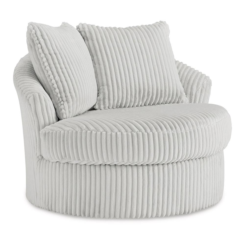 Signature Design by Ashley - Gramwell Oversized Swivel Accent Chair in Alloy - A3000724 veiw 1