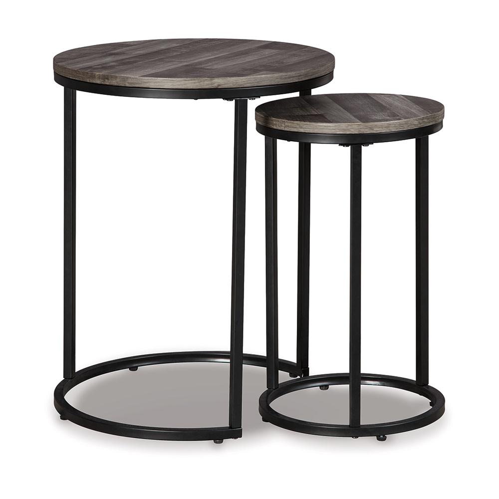 Signature Design by Ashley - Briarsboro Accent Table (Set of 2) in Black/Gray - A4000231 veiw 1