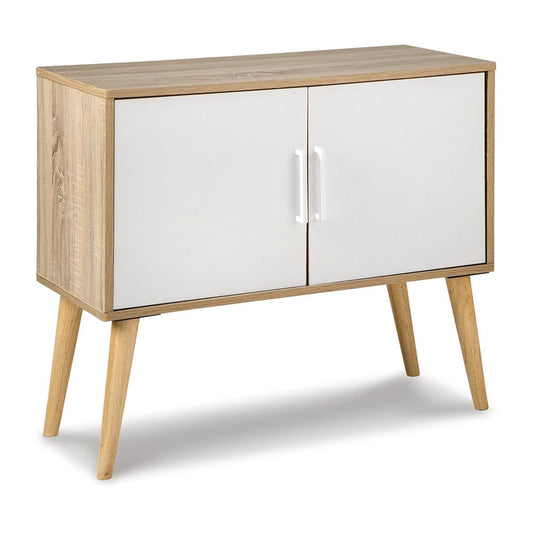 Signature Design by Ashley - Orinfield Accent Cabinet in Natural/White - A4000396 veiw 1