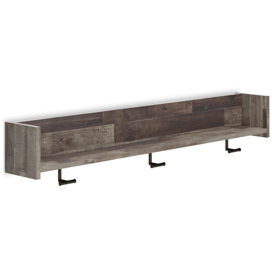 Signature Design by Ashley - Neilsville Wall Mounted Coat Rack w/Shelf in Multi Gray - EA2120-151 veiw 1