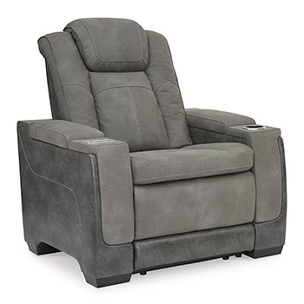 Signature Design by Ashley - Next-Gen DuraPella Pwr Recliner/Adj Headrest in Slate - 2200413 veiw 1