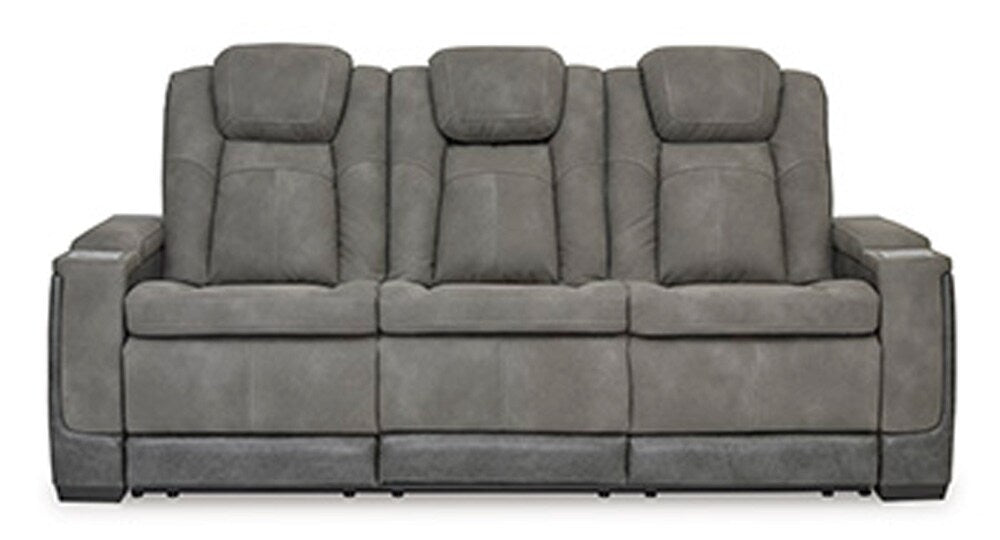 Signature Design by Ashley - Next-Gen DuraPella Pwr Rec Sofa With Adj Headrest in Slate - 2200415 veiw 1