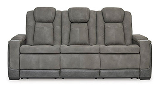 Signature Design by Ashley - Next-Gen DuraPella Pwr Rec Sofa With Adj Headrest in Slate - 2200415 veiw 1