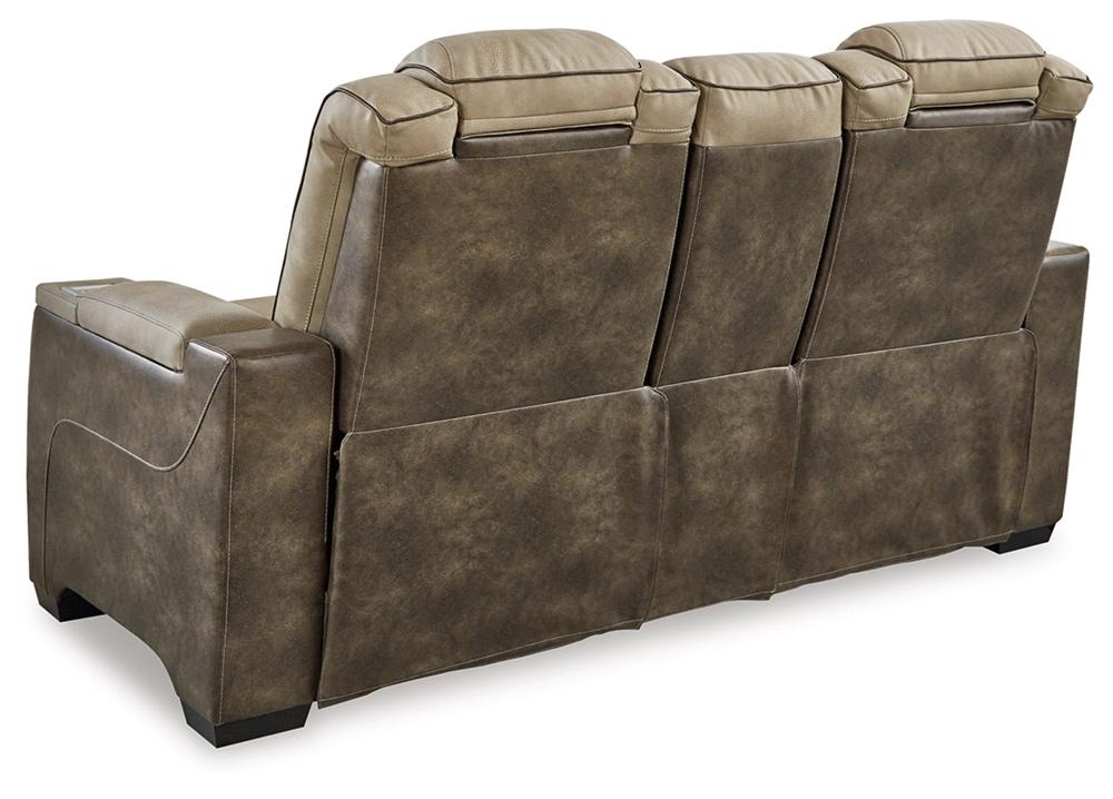 Signature Design by Ashley - Next-Gen DuraPella Pwr Rec Loveseat/Con/Adj Hdrst in Sand - 2200318 veiw 4
