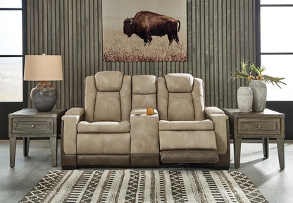 Signature Design by Ashley - Next-Gen DuraPella Pwr Rec Loveseat/Con/Adj Hdrst in Sand - 2200318 veiw 5