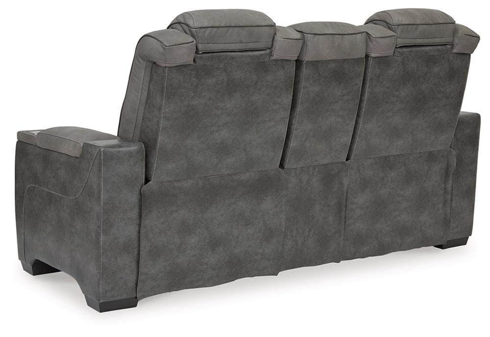 Signature Design by Ashley - Next-Gen DuraPella Pwr Rec Loveseat/Con/Adj Hdrst in Slate - 2200418 veiw 4