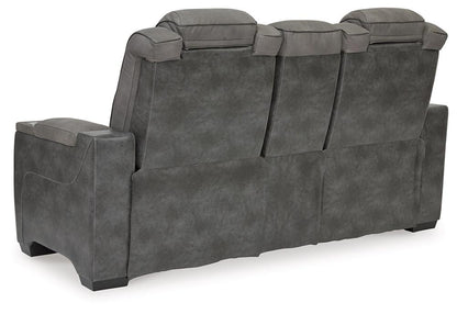 Signature Design by Ashley - Next-Gen DuraPella Pwr Rec Loveseat/Con/Adj Hdrst in Slate - 2200418 veiw 4