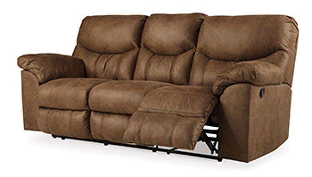 Signature Design by Ashley - Boxberg Reclining Sofa in Bark - 3380288 veiw 1