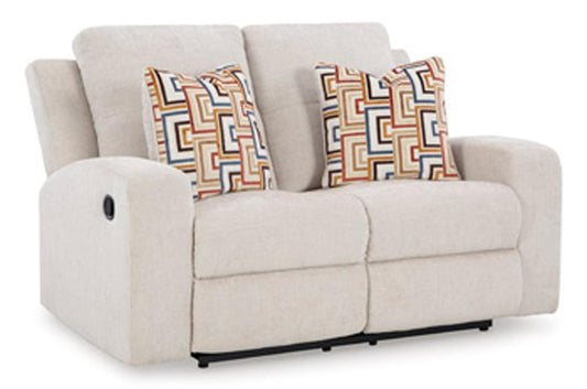 Signature Design by Ashley - Danum Reclining Loveseat in Stone - 3880586 veiw 1