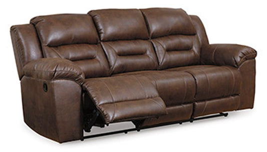 Signature Design by Ashley - Stoneland Reclining Sofa in Chocolate - 3990488 veiw 1