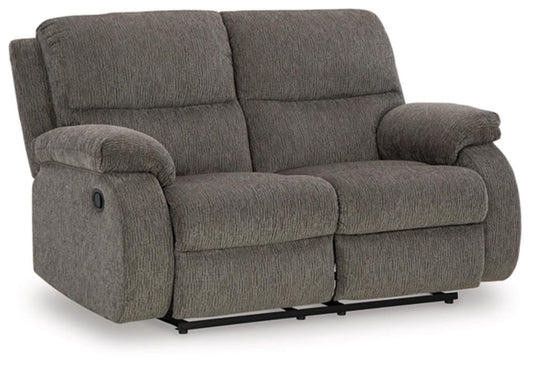 Signature Design by Ashley - Scranto Reclining Loveseat in Brindle - 6650286 veiw 1