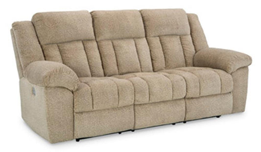 Signature Design by Ashley - Tip-Off Pwr Rec Sofa With Adj Headrest in Wheat - 6930515 veiw 1