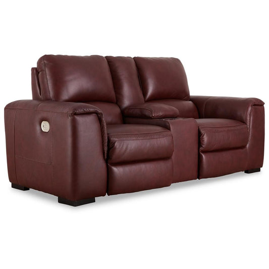 Signature Design by Ashley - Alessandro Pwr Rec Loveseat/Con/Adj Hdrst in Garnet - U2550118 veiw 1