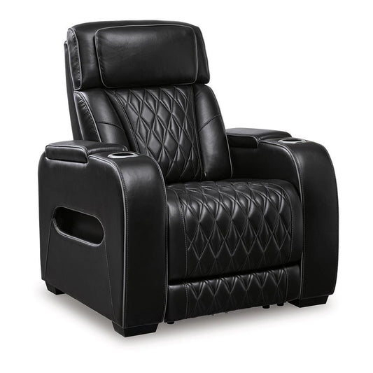 Signature Design by Ashley - Boyington Pwr Recliner/Adj Headrest in Black/Gray - U2710613 veiw 1