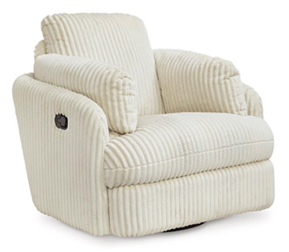 Signature Design by Ashley - Tie-Breaker Swivel Glider Recliner in Ivory - 9490261 veiw 1