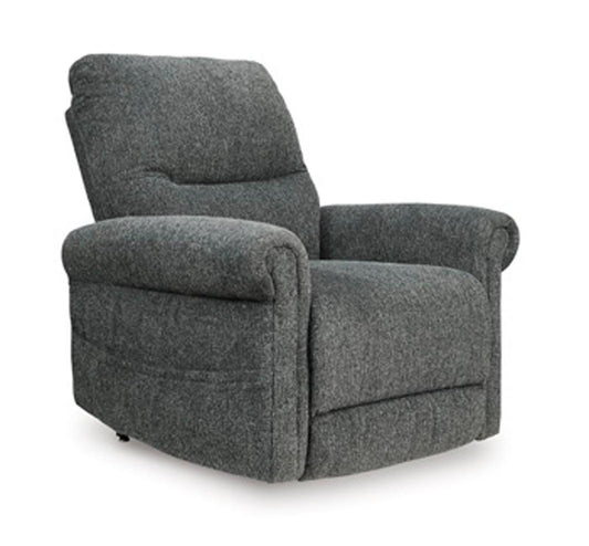Signature Design by Ashley - Aureta Power Lift Recliner in Charcoal - 1790312 veiw 1