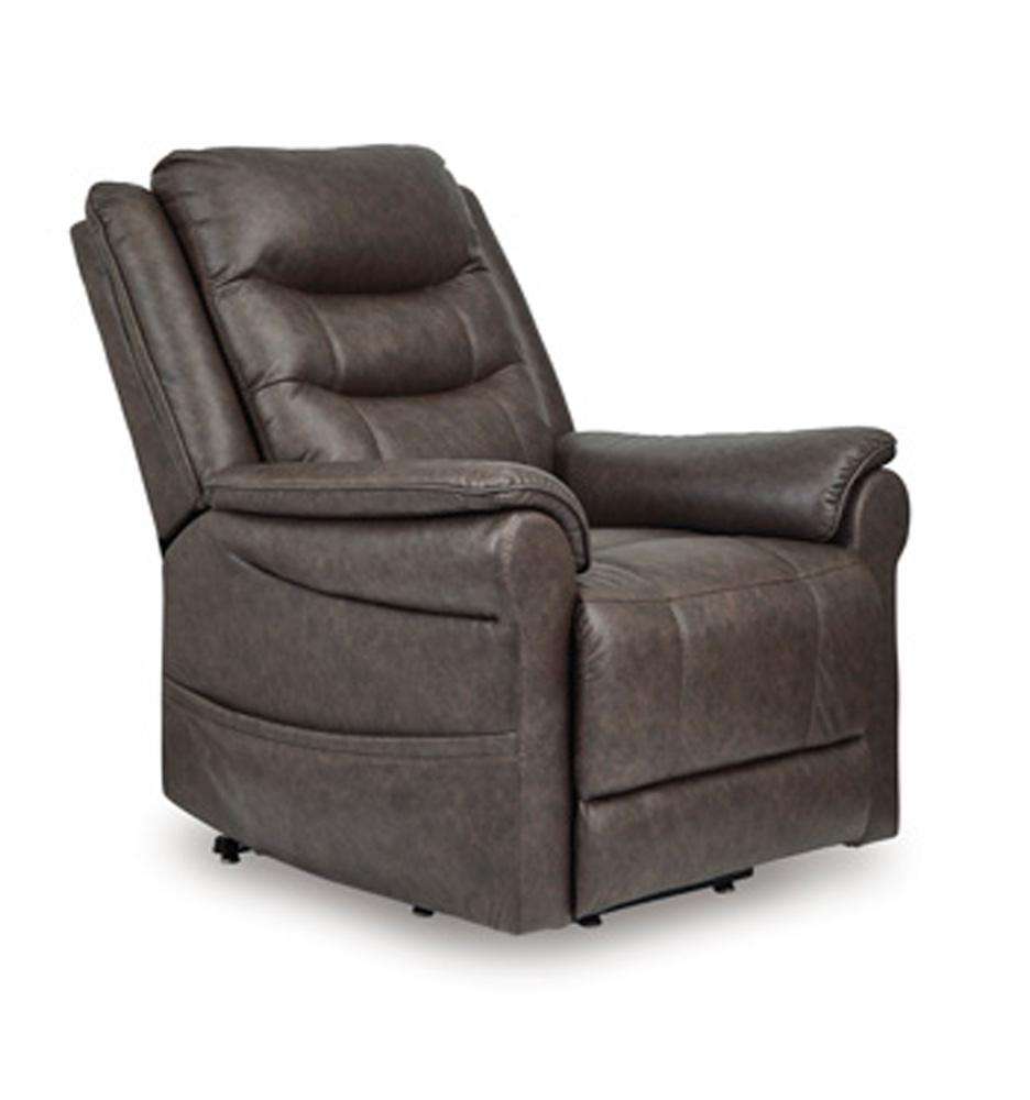 Signature Design by Ashley - Oatman Power Lift Recliner in Umber - 1800412 veiw 1