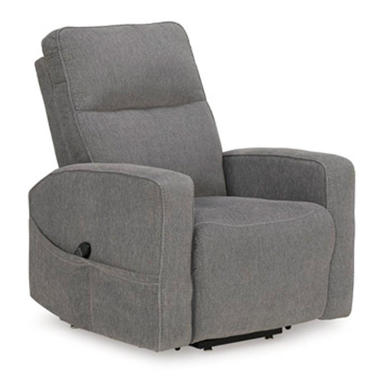 Signature Design by Ashley - Starganza Power Lift Recliner in Gray - 9370412 veiw 1