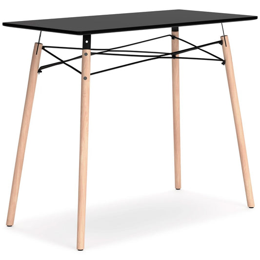 Signature Design by Ashley - Jaspeni Home Office Desk in Black/Natural - H020-10 veiw 1