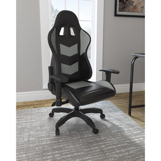 Signature Design by Ashley - Lynxtyn Home Office Swivel Desk Chair in Black/Gray - H400-09A veiw 1