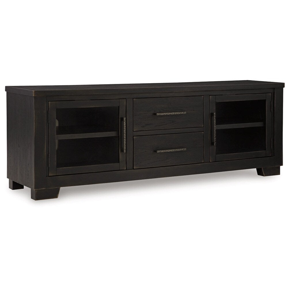 Signature Design by Ashley - Galliden Extra Large Tv Stand in Black/Brown - W841-168 veiw 1
