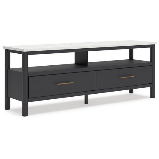 Signature Design by Ashley - Cadmori Extra Large Tv Stand in Black/White - W2616-68 veiw 1