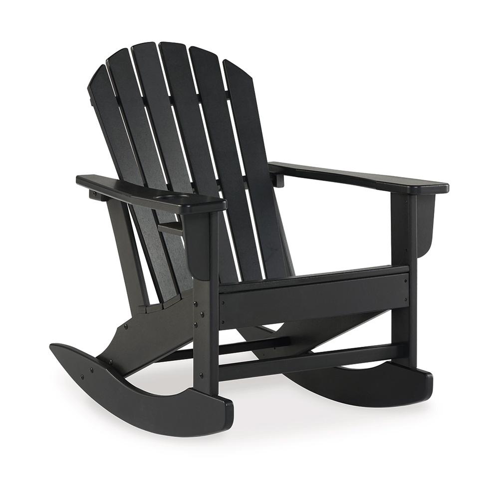 Signature Design by Ashley - Sundown Treasure Outdoor Rocking Chair in Black - P008-827 veiw 1