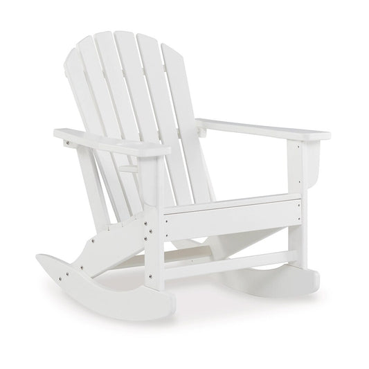 Signature Design by Ashley - Sundown Treasure Outdoor Rocking Chair in White - P011-827 veiw 1