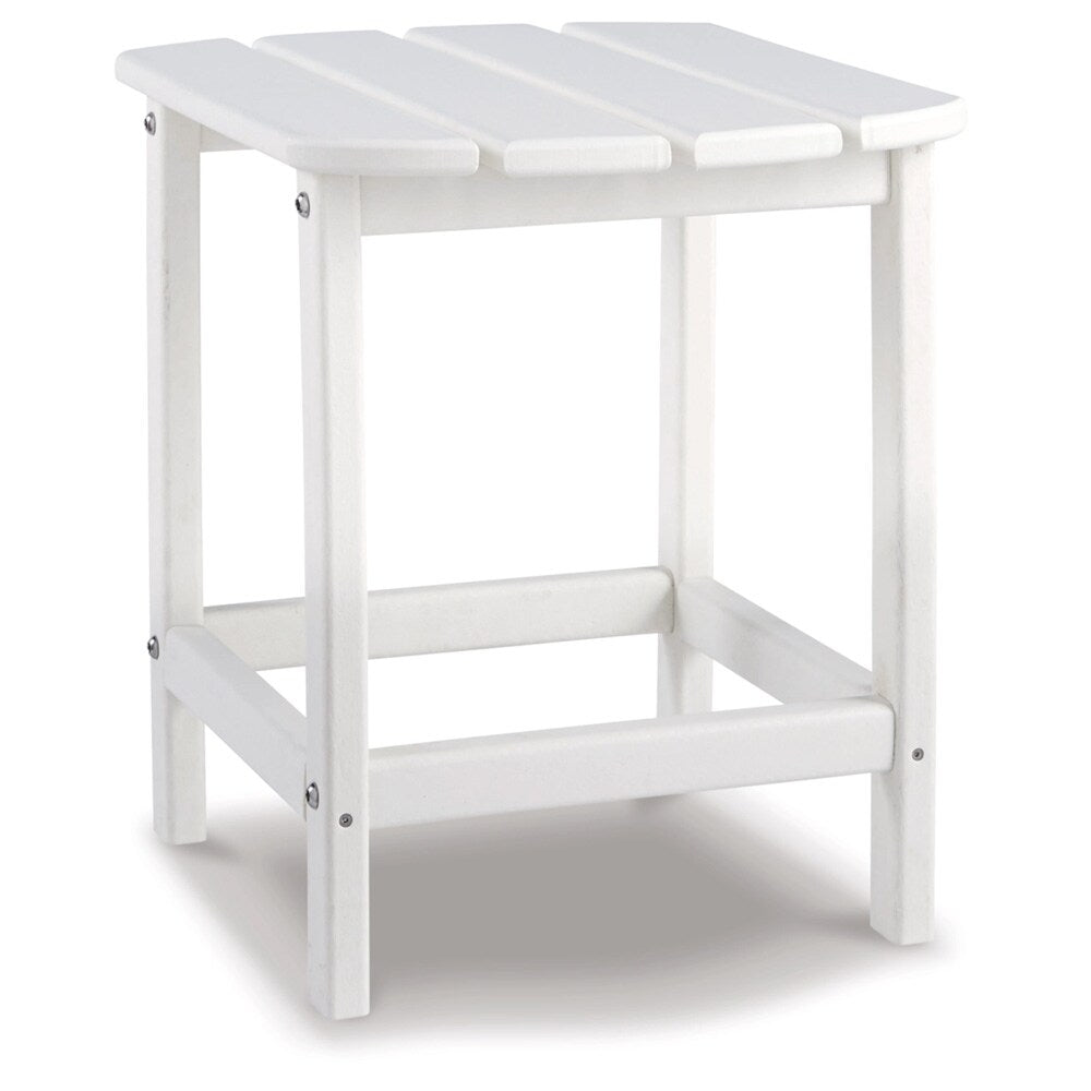 Signature Design by Ashley - Sundown Treasure Rectangular End Table in White - P011-703 veiw 1