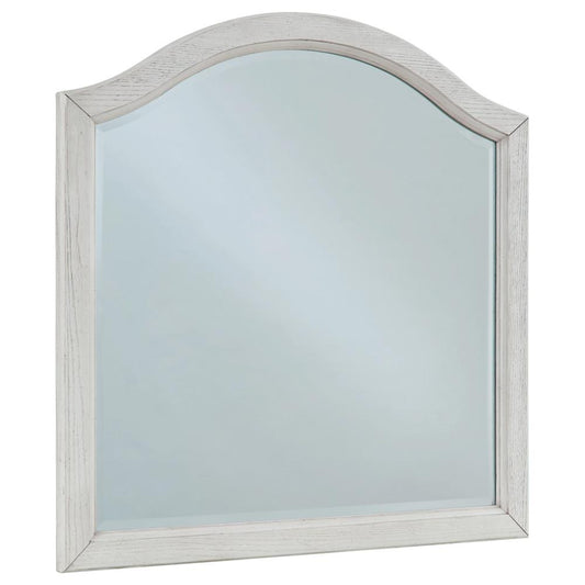Signature Design by Ashley - Robbinsdale Bedroom Mirror in Antique White - B742-26 veiw 1